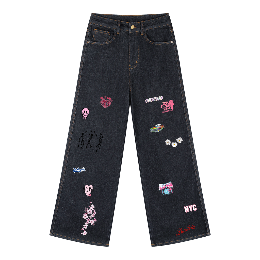 Basileia - Women's Straight-Leg Denim Jeans
