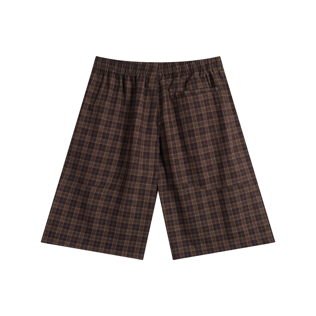 Basileia - Plaid Wide Leg Shorts