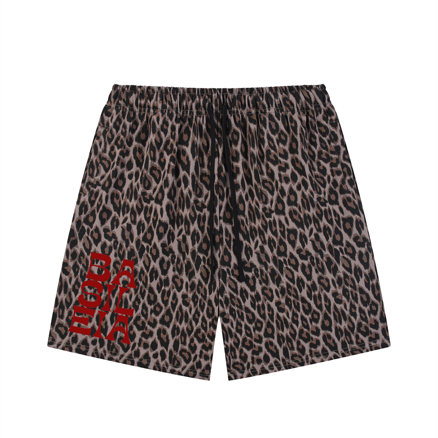Basileia - Leopard Drawstring Shorts