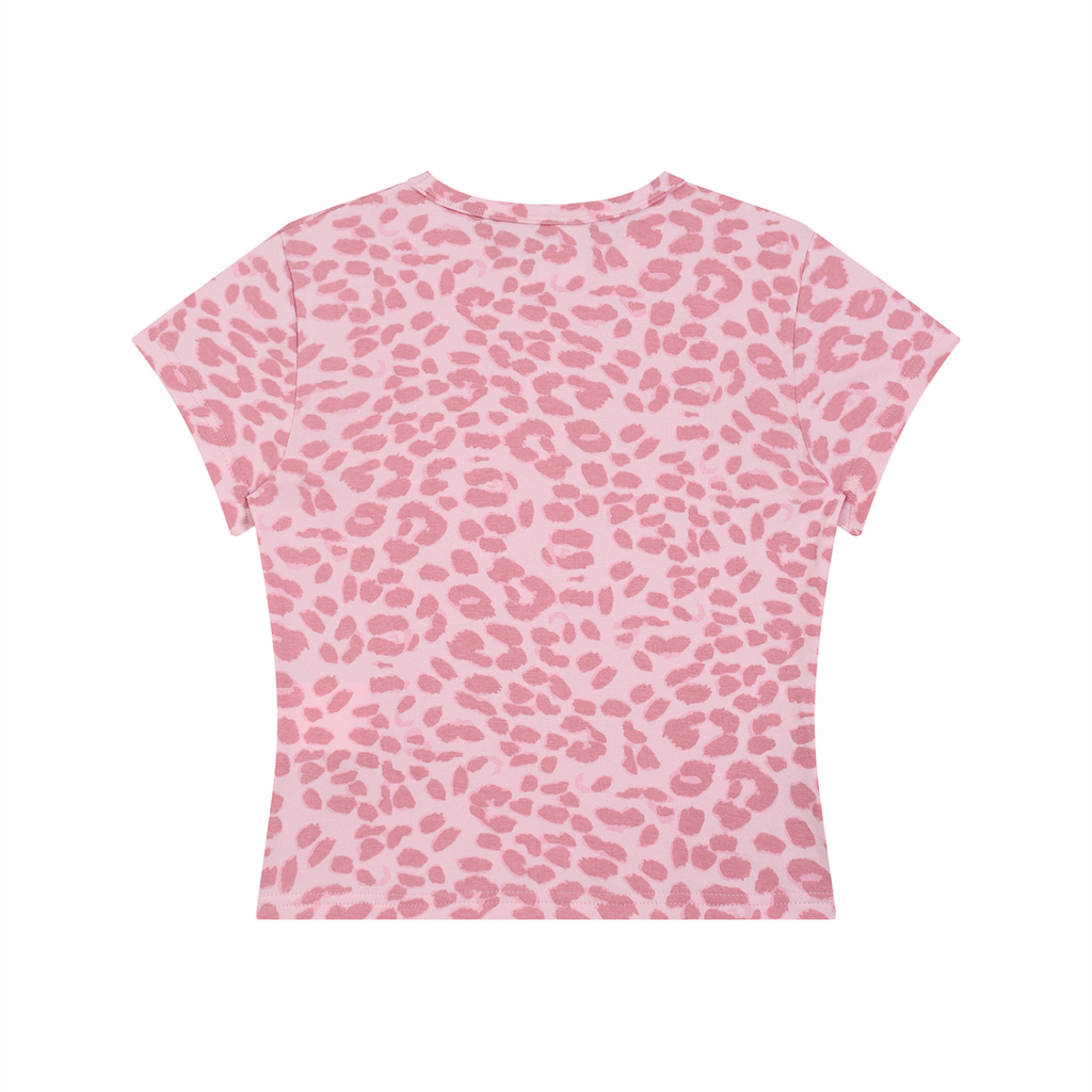 Basileia - Women’s Leopard Print Crop T-Shirt