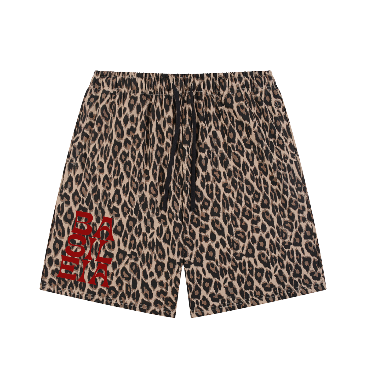 Basileia - Leopard Drawstring Shorts