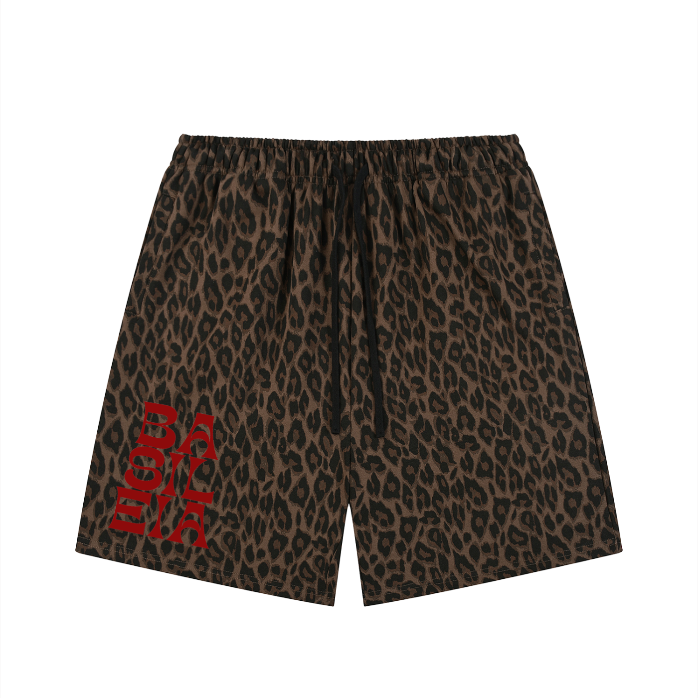 Basileia - Leopard Drawstring Shorts