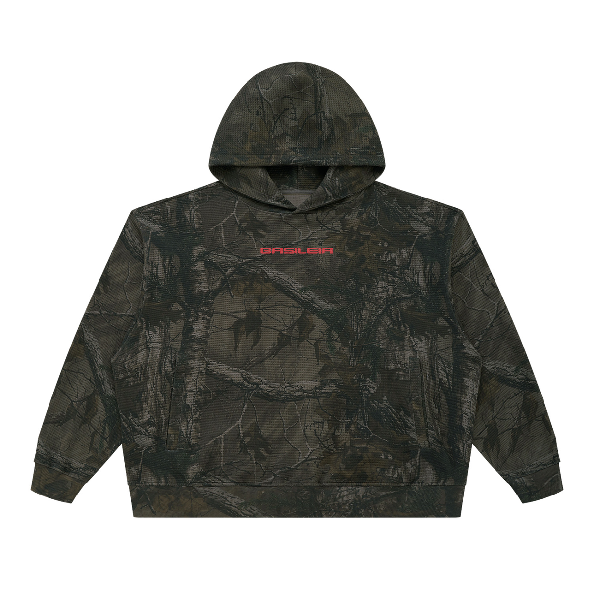 Basileia - Camo Boxy Hoodie