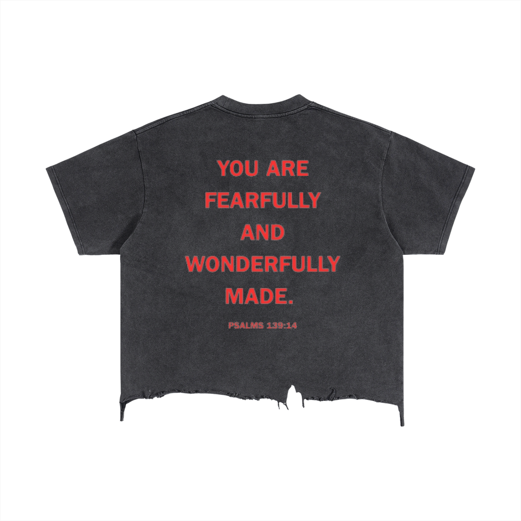 Basileia - Vintage Wash Distressed Hem Tee