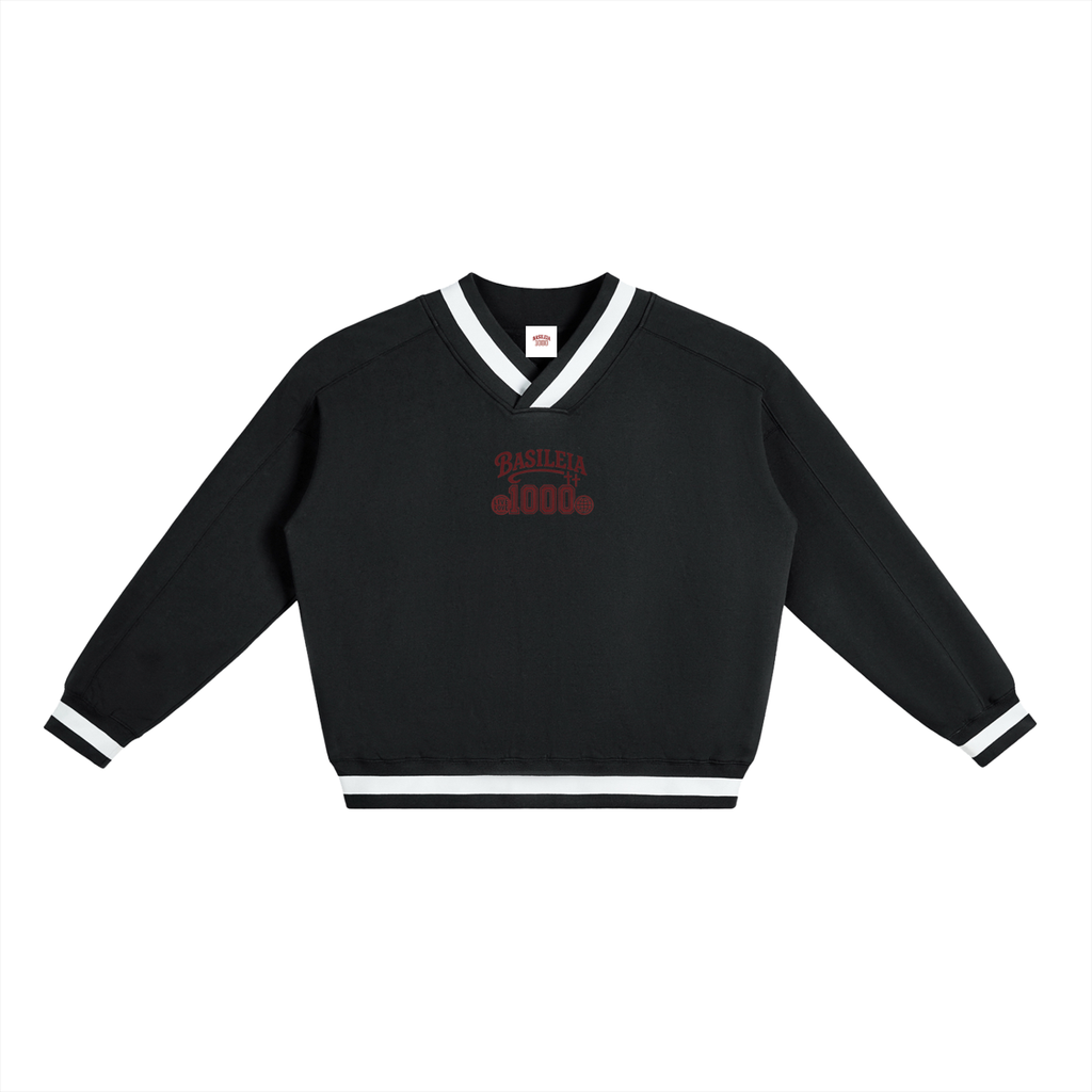 Basileia 1000 - V-Neck Contrast Sweatshirt