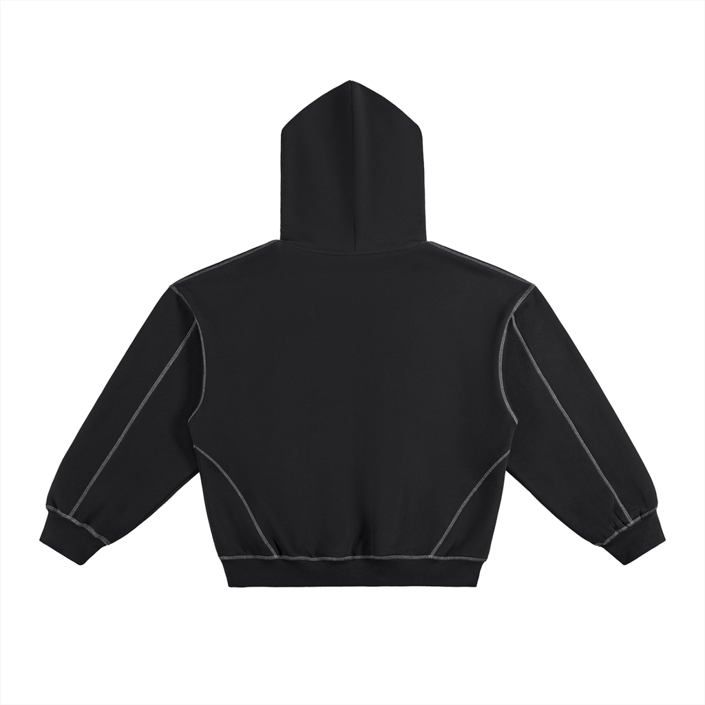 Basileia 1000 - Everlasting Life Contrast-Stitched Hoodie