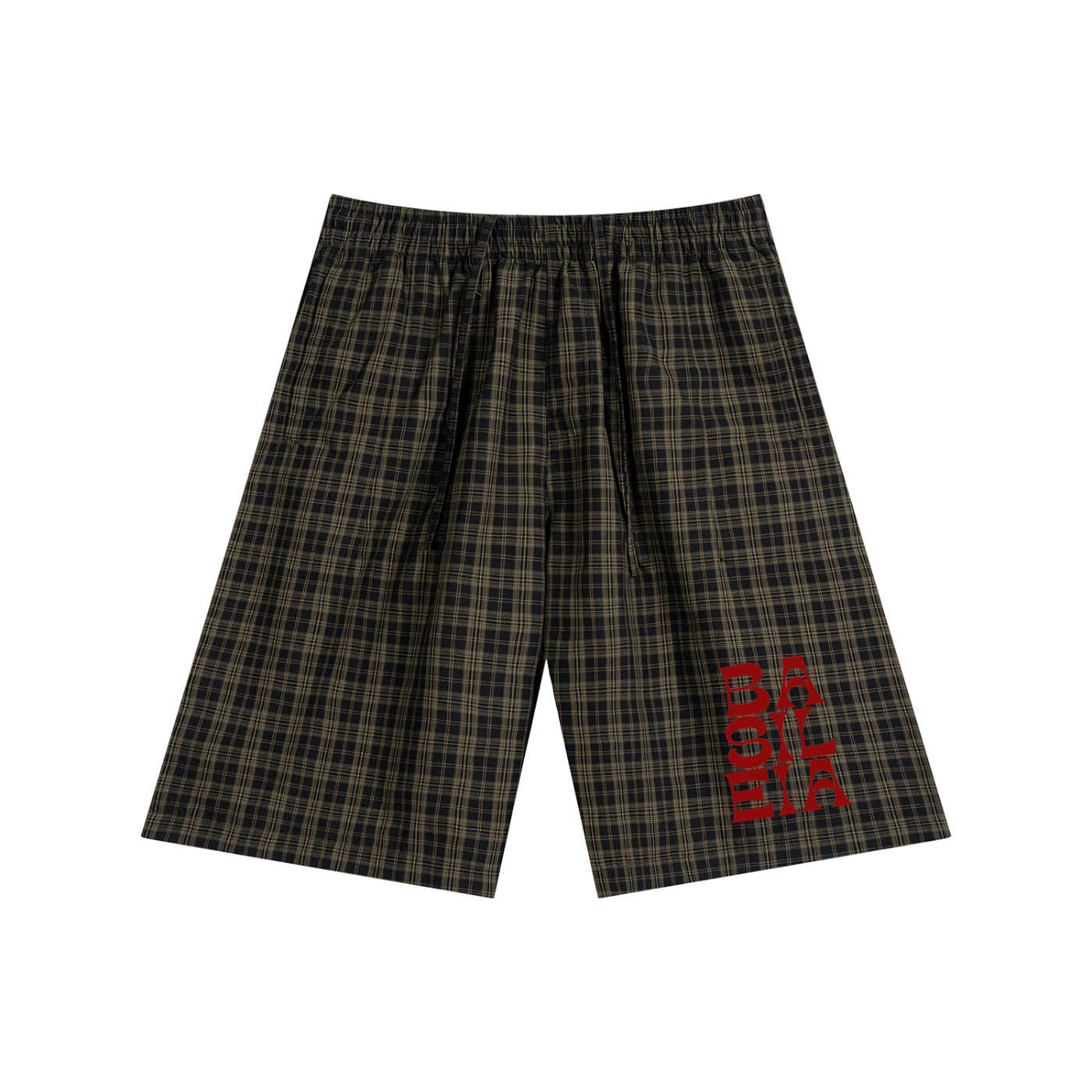 Basileia - Plaid Wide Leg Shorts