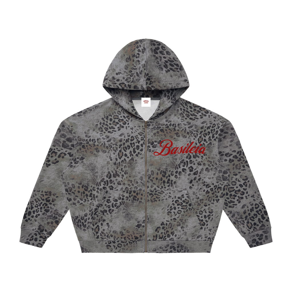 Basileia - Vintage  Leopard Print Jacket