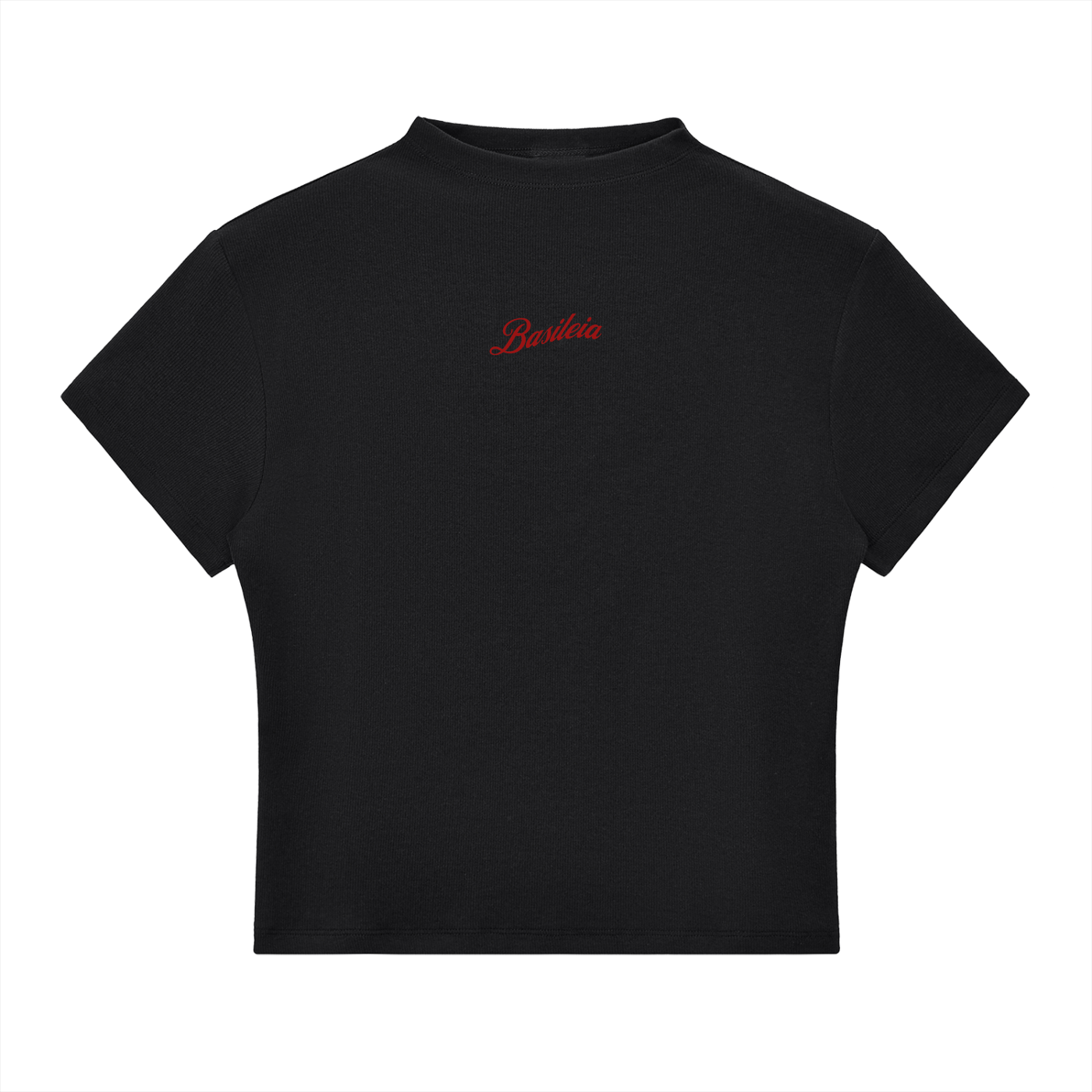 Basileia - Women's Slim Fit Mock Neck Tee