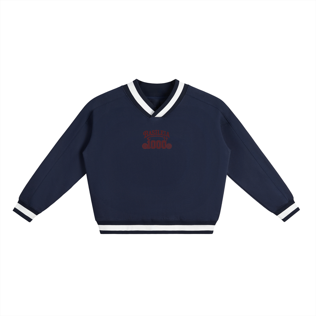 Basileia 1000 - V-Neck Contrast Sweatshirt