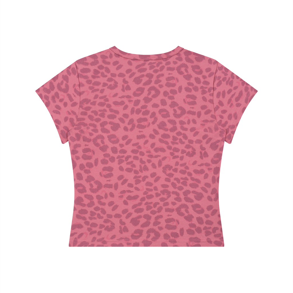 Basileia - Women’s Leopard Print Crop T-Shirt