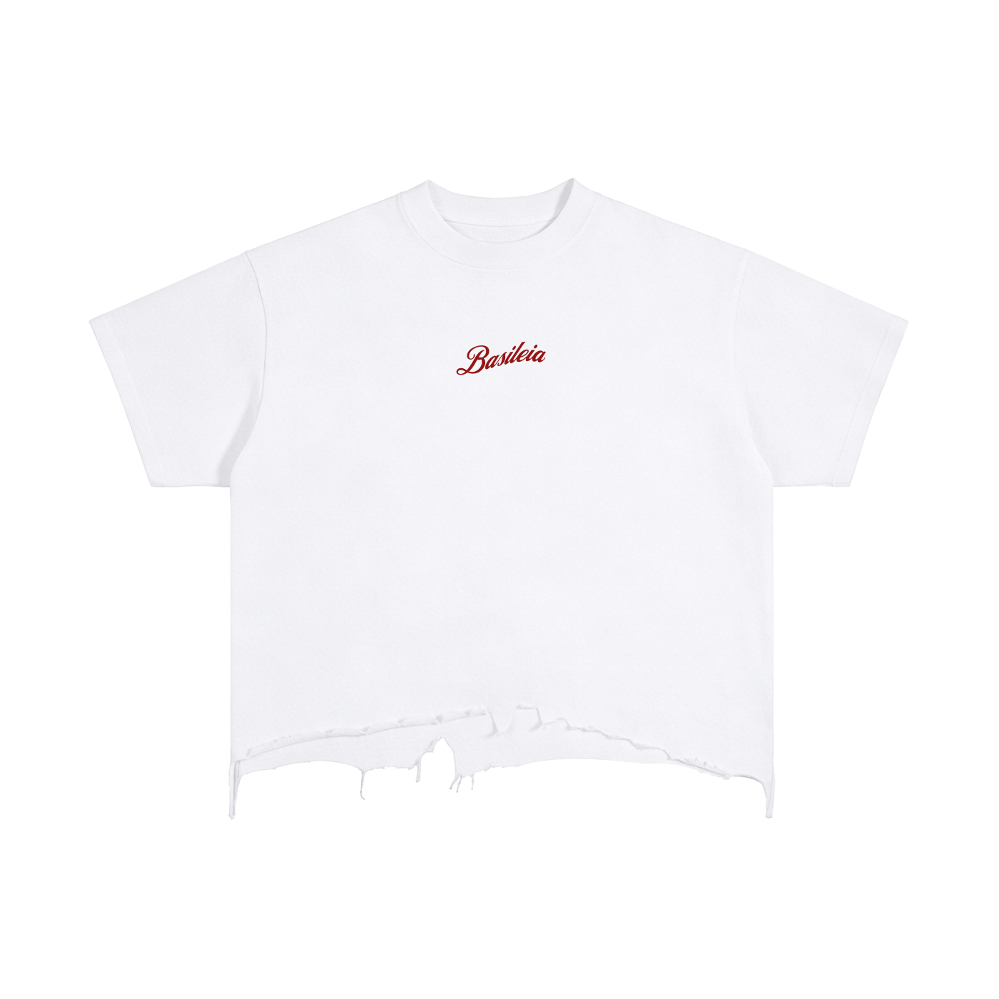 Basileia - Vintage Wash Distressed Hem Tee