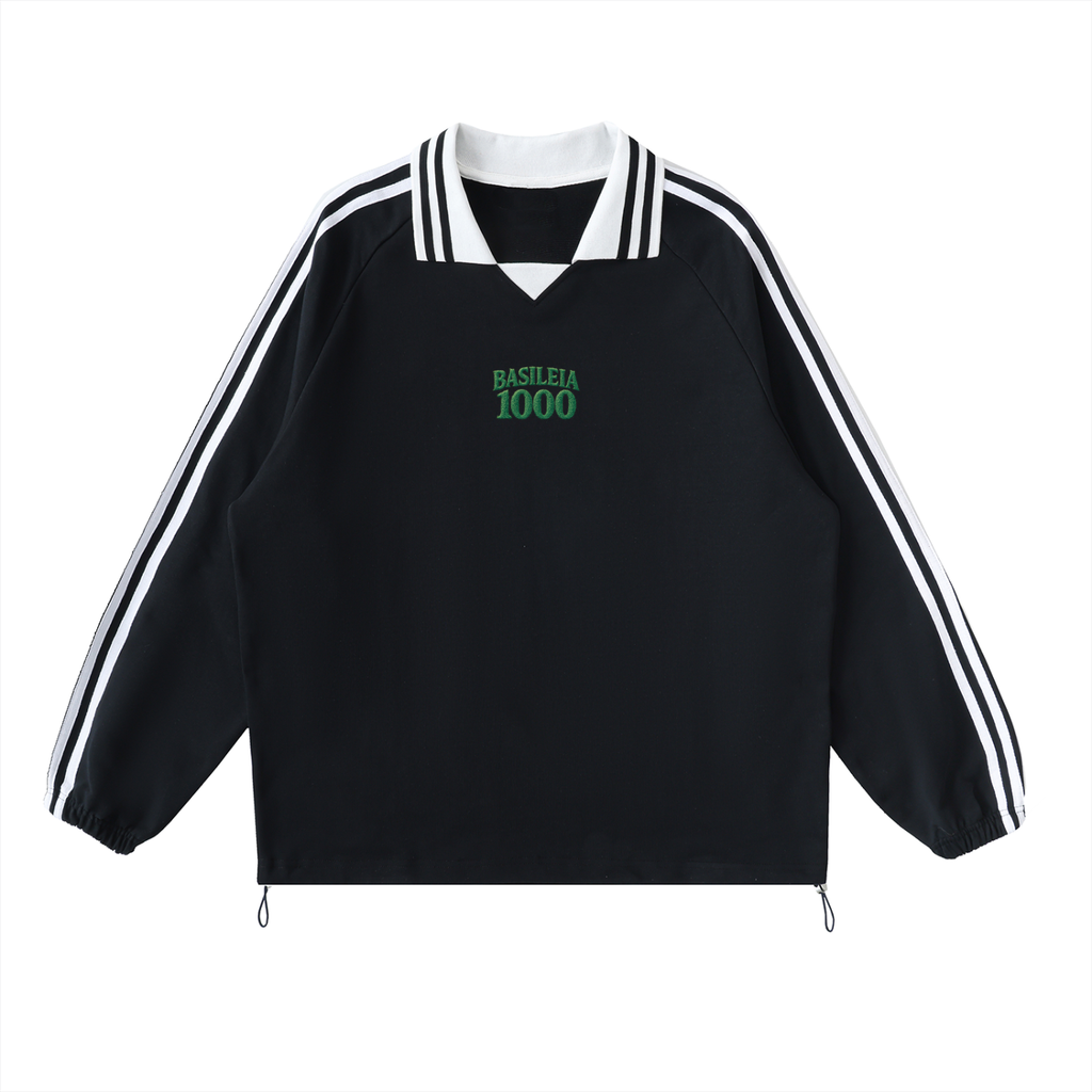 Basileia 1000 - Contrast Striped Sweatshirt