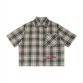 Basileia - Plaid Boxy Button-Up