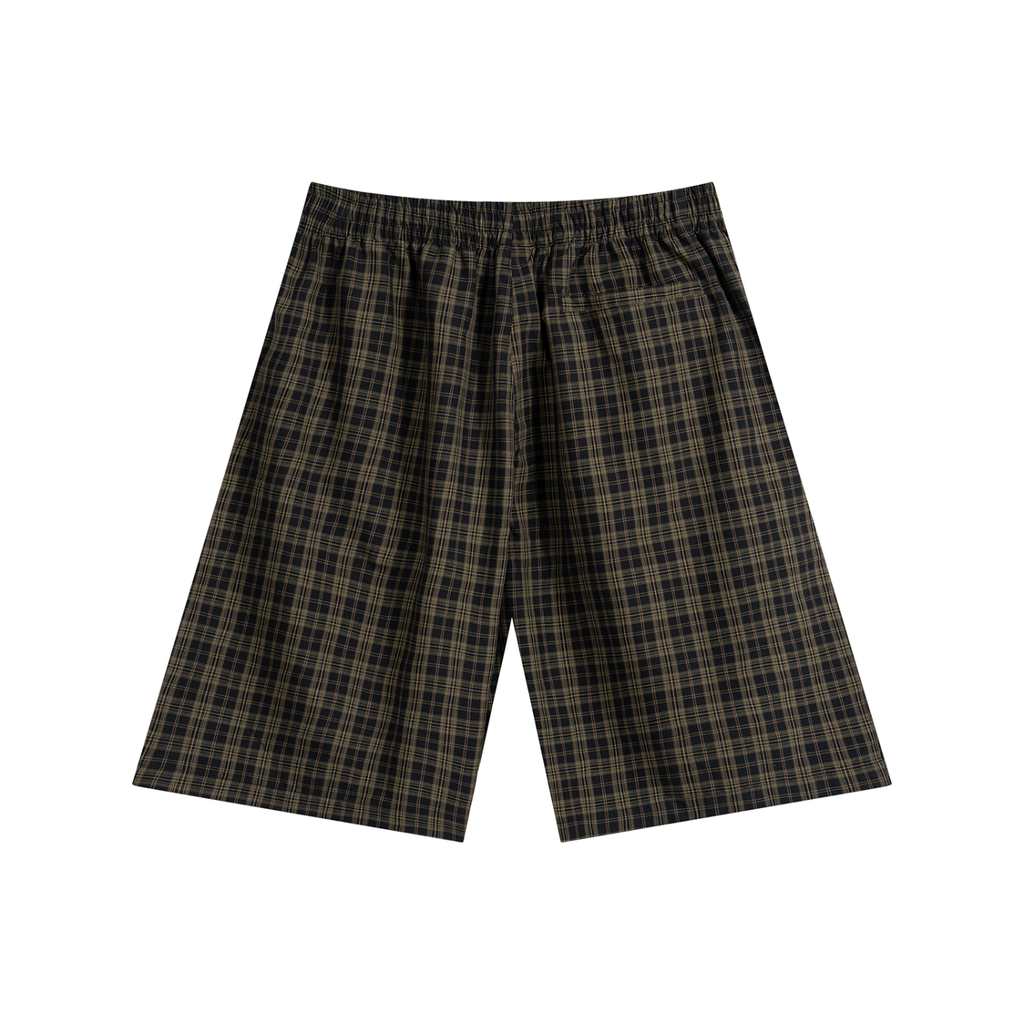 Basileia - Plaid Wide Leg Shorts