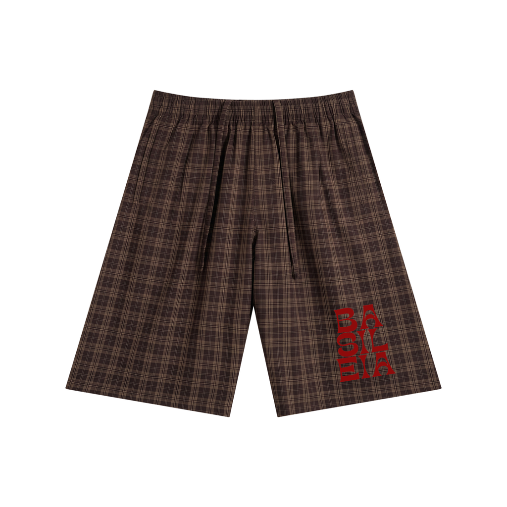 Basileia - Plaid Wide Leg Shorts